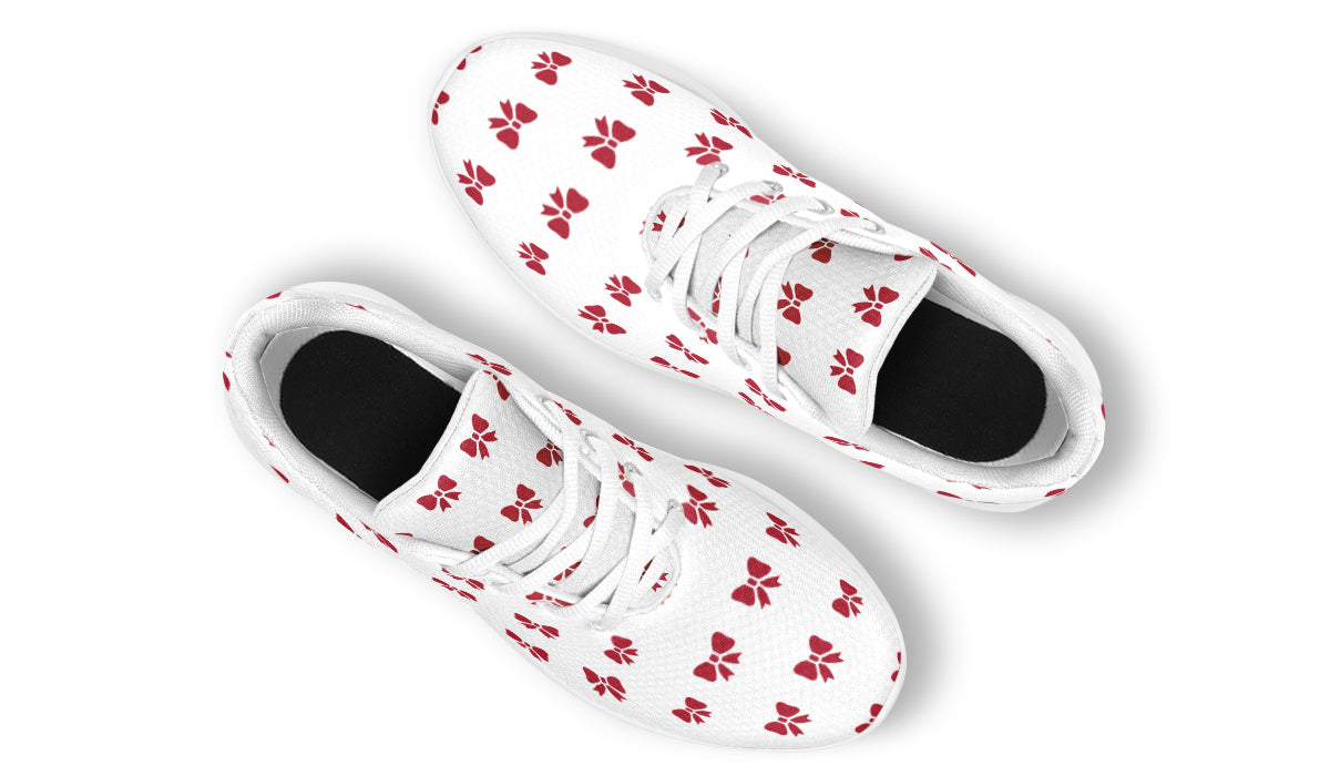 Ribbon Red On White