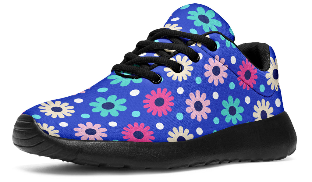 Royal Blue Retro Daisies