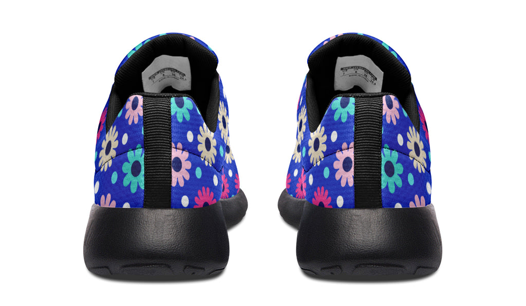 Royal Blue Retro Daisies