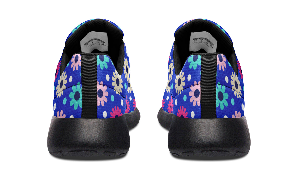 Royal Blue Retro Daisies