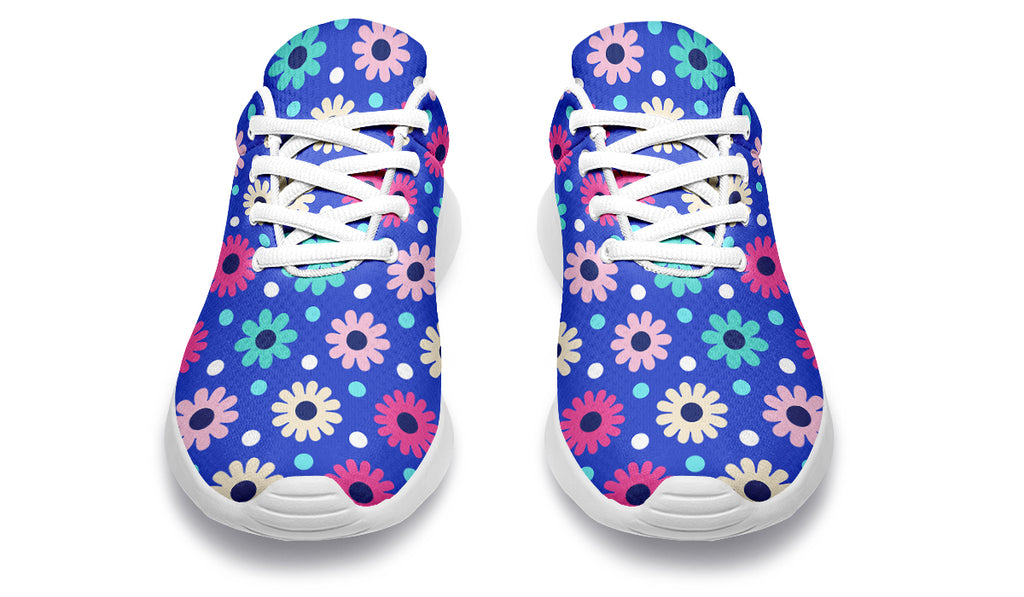Royal Blue Retro Daisies