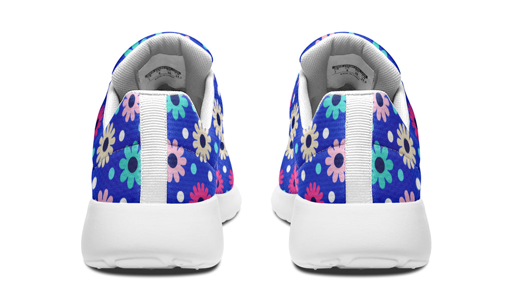 Royal Blue Retro Daisies