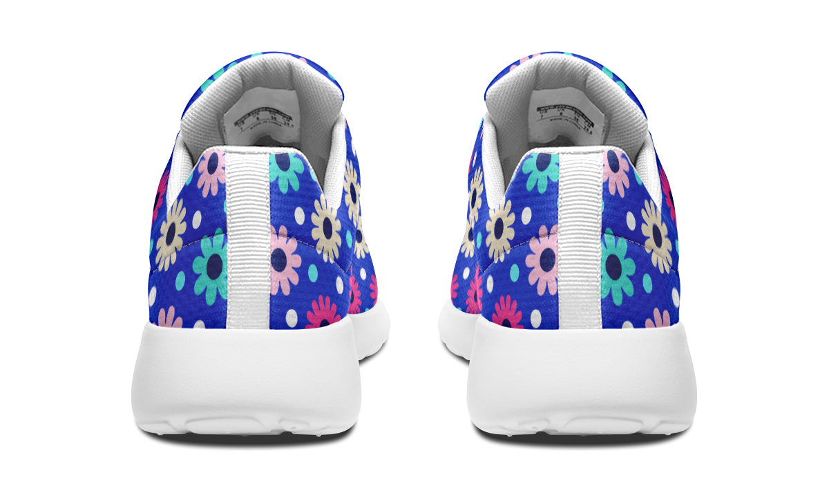 Royal Blue Retro Daisies