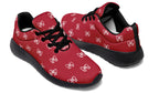 White Bows on Red