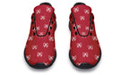 White Bows on Red