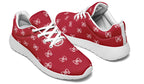 White Bows on Red