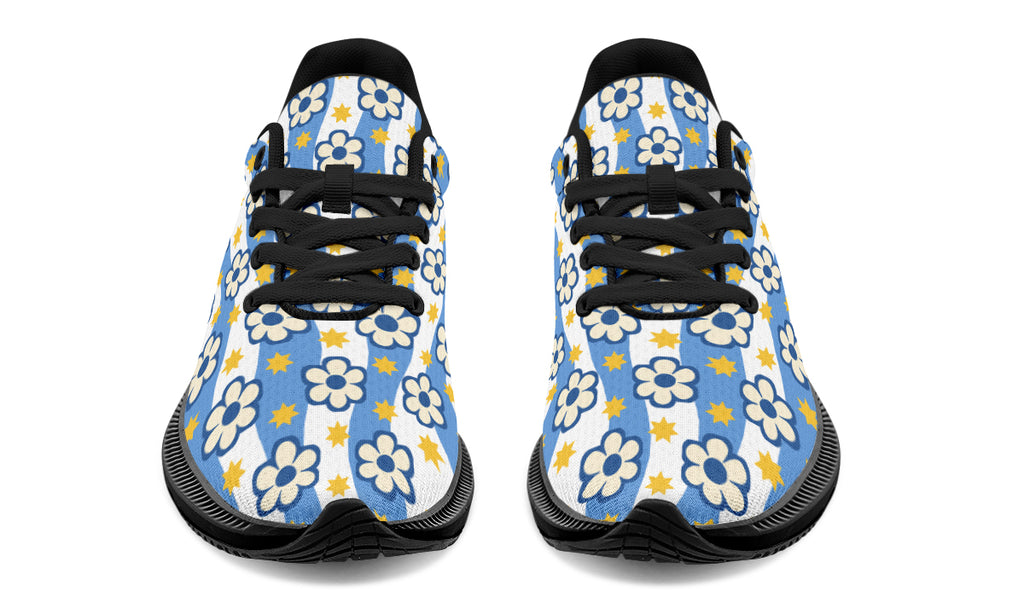 Blue Daisy Stripe