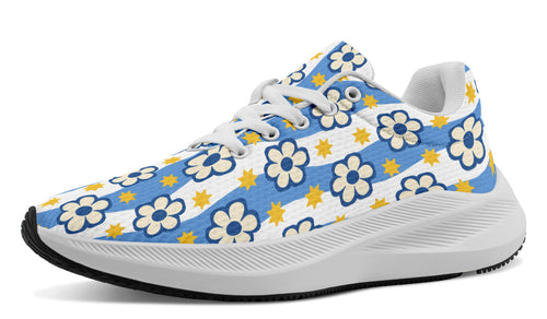 Blue Daisy Stripe