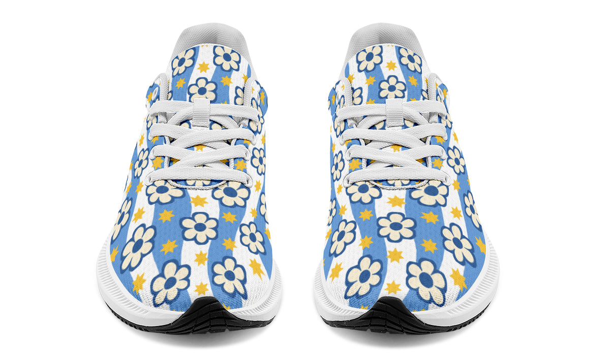 Blue Daisy Stripe