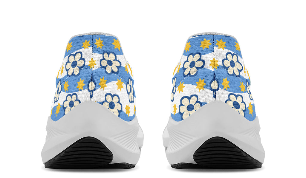Blue Daisy Stripe