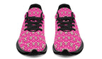 Cream Bows on Hot Pink