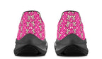 Cream Bows on Hot Pink