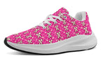 Cream Bows on Hot Pink