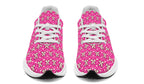 Cream Bows on Hot Pink