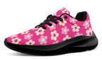 Cream Flowers on Hot Pink