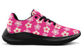 Cream Flowers on Hot Pink
