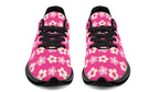 Cream Flowers on Hot Pink