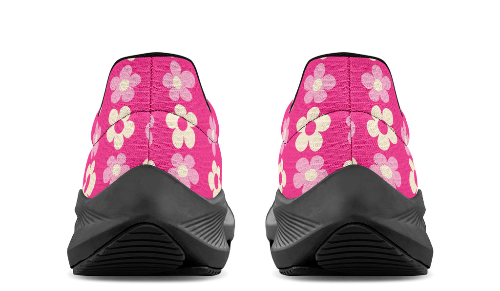 Cream Flowers on Hot Pink