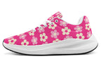 Cream Flowers on Hot Pink