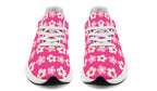 Cream Flowers on Hot Pink