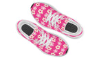 Cream Flowers on Hot Pink