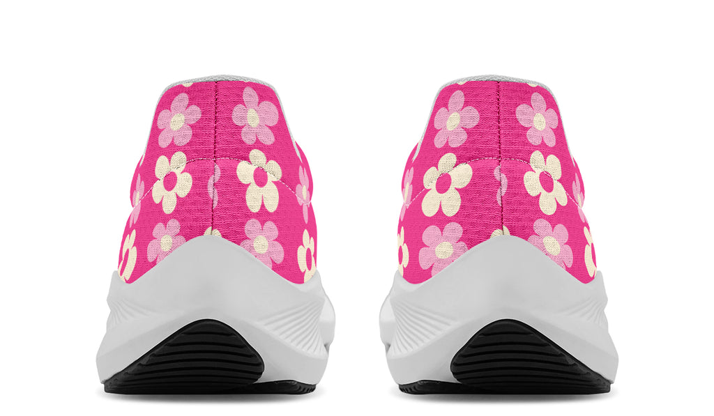 Cream Flowers on Hot Pink