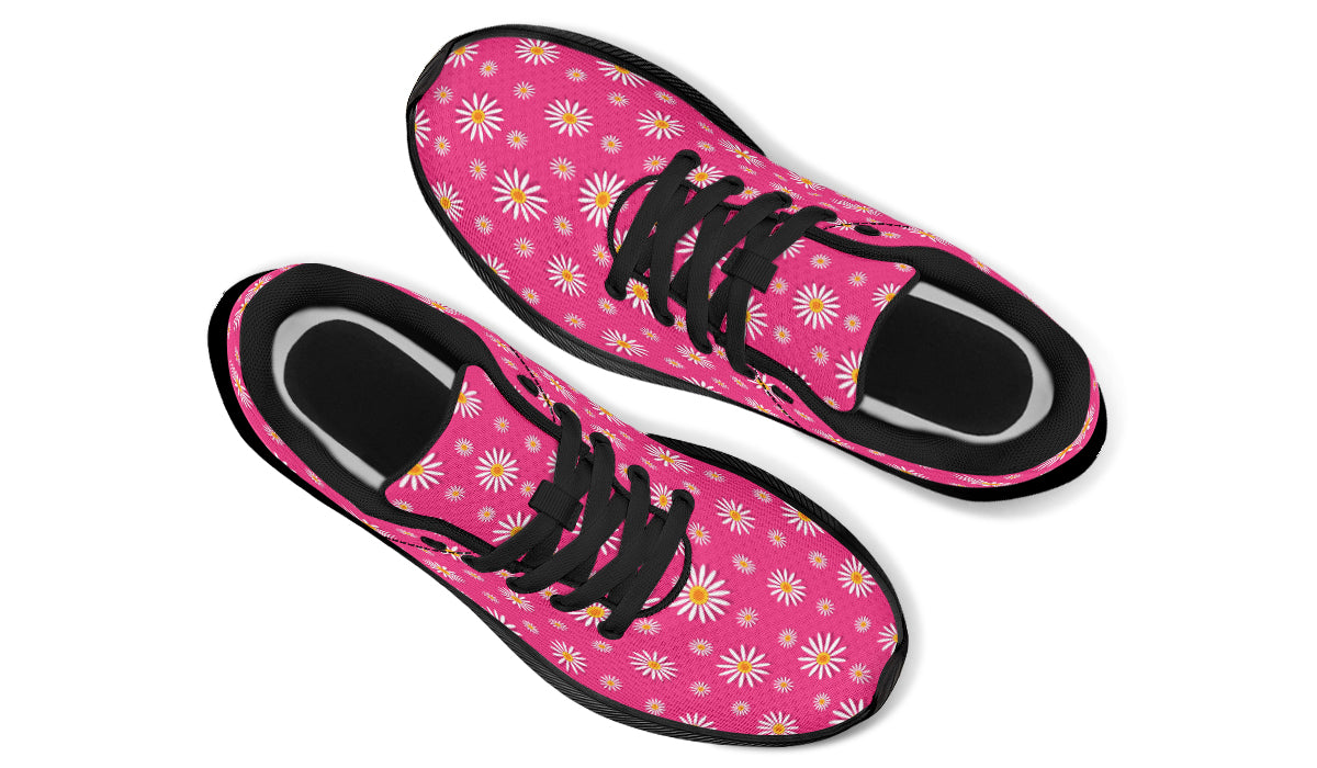 Daisies on Hot Pink