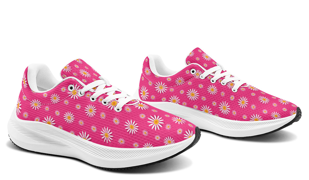 Daisies on Hot Pink