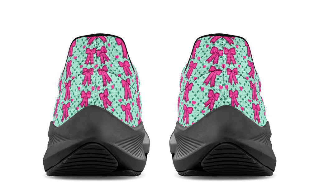 Hot Pink Bows on Mint