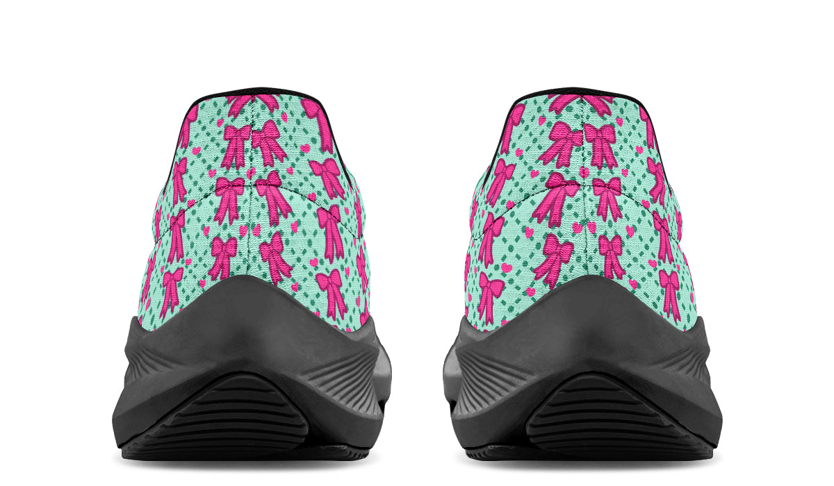 Hot Pink Bows on Mint