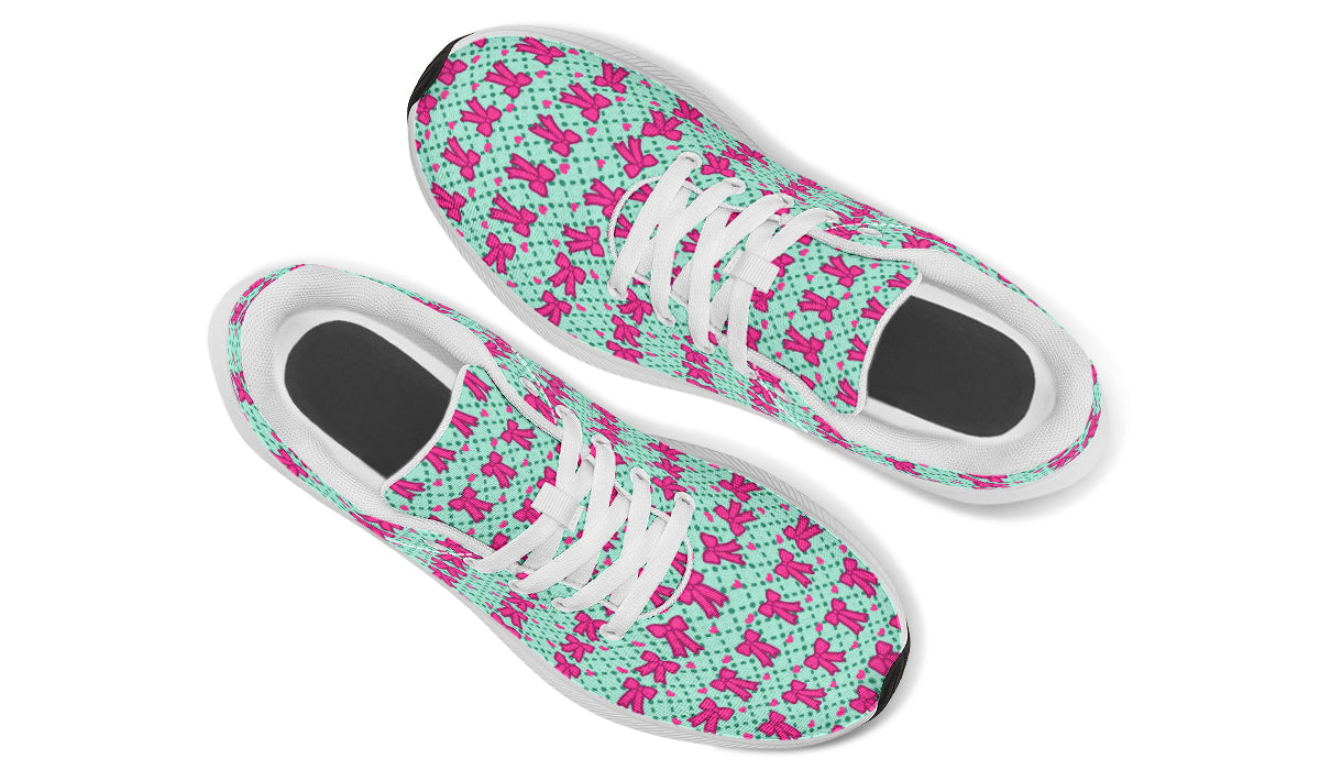 Hot Pink Bows on Mint
