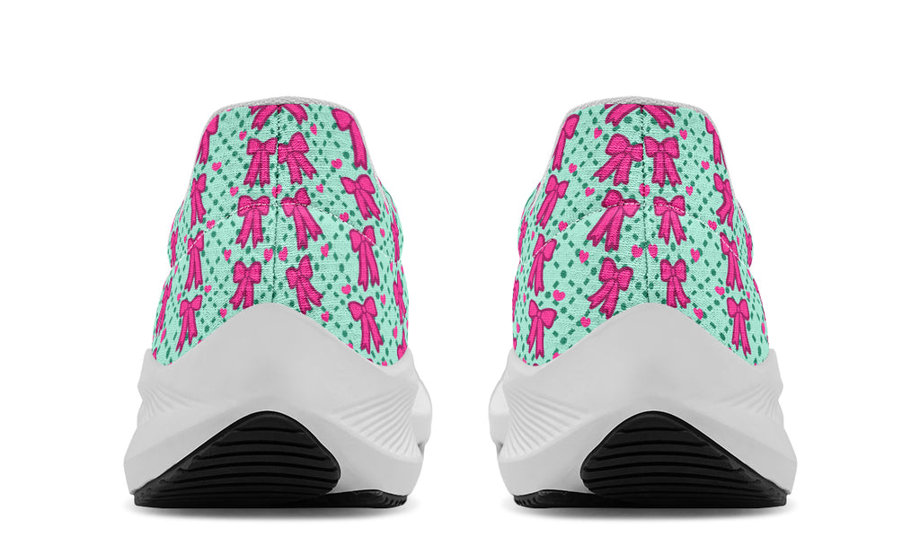 Hot Pink Bows on Mint