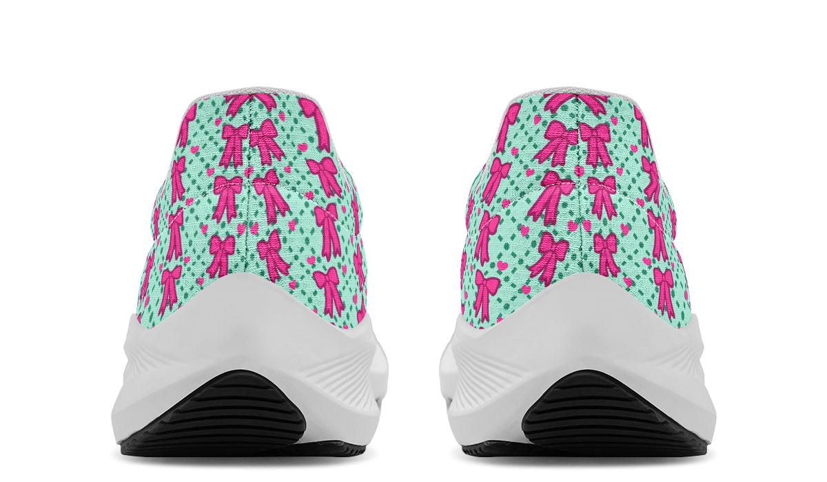 Hot Pink Bows on Mint
