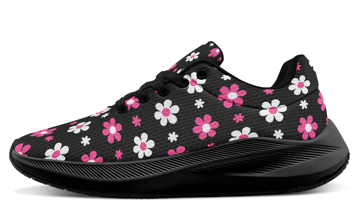 Pink and Black Flowers