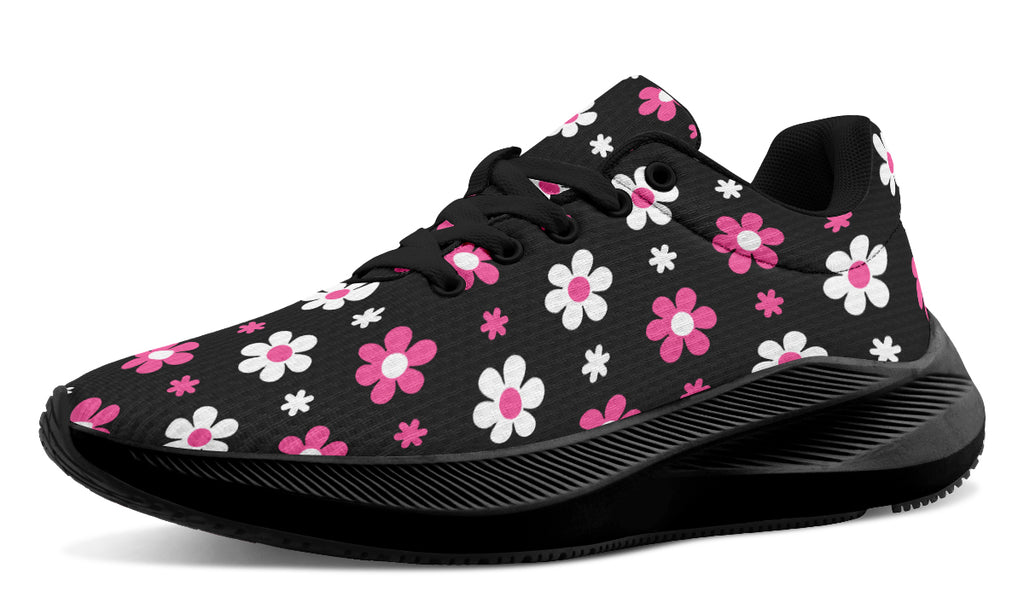 Pink and Black Flowers