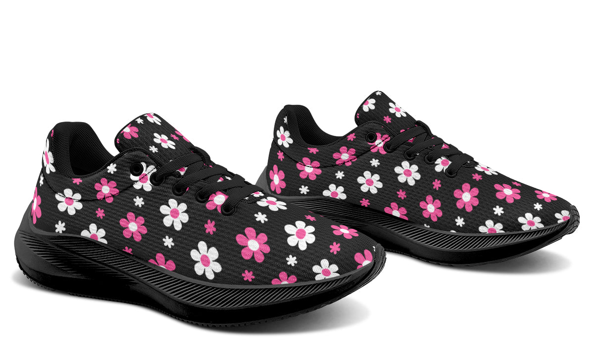 Pink and Black Flowers