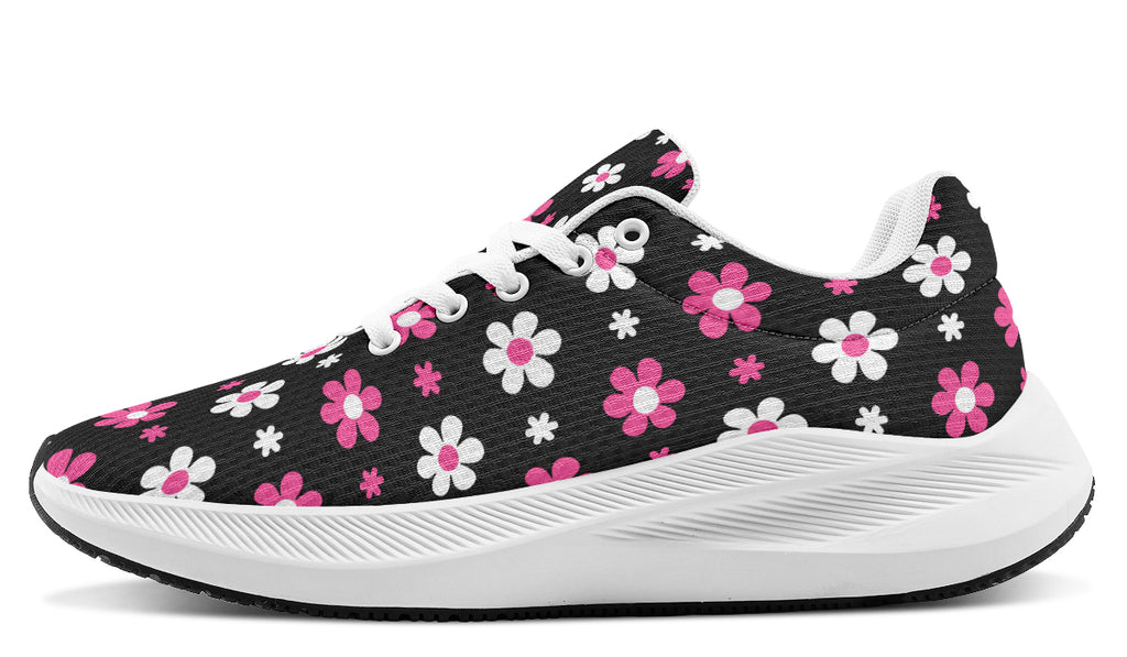 Pink and Black Flowers