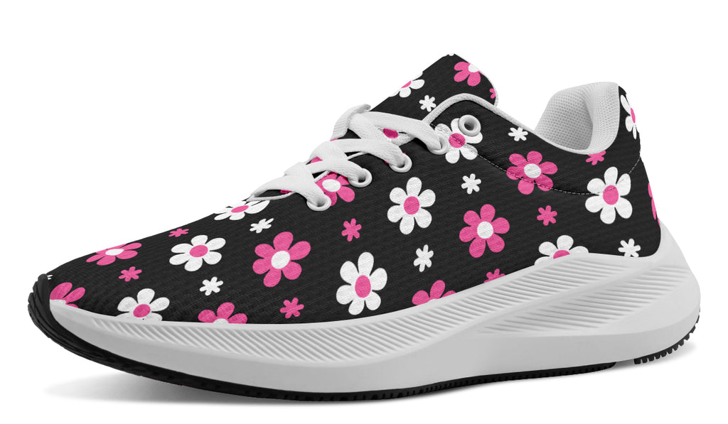 Pink and Black Flowers