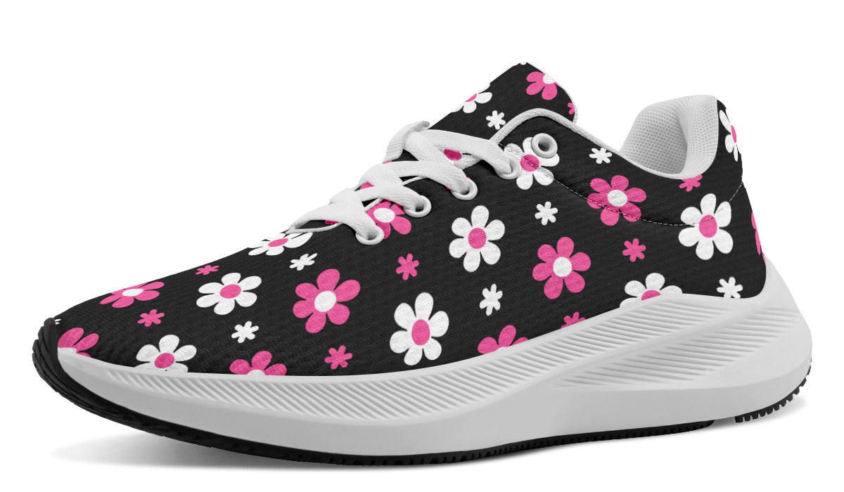 Pink and Black Flowers