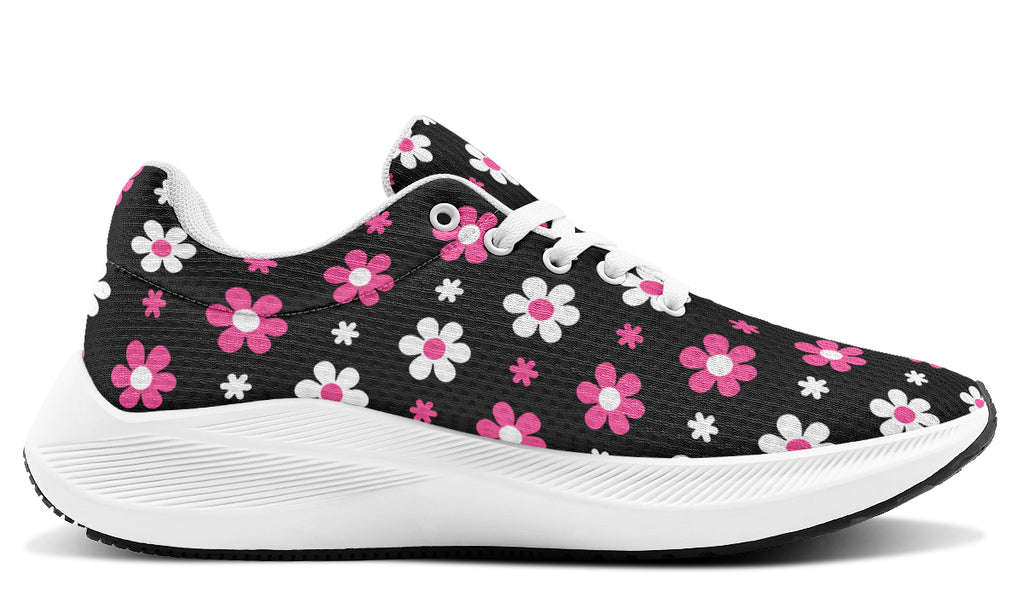Pink and Black Flowers