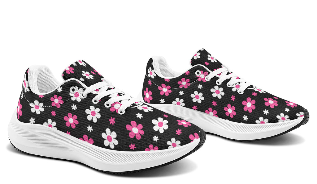 Pink and Black Flowers