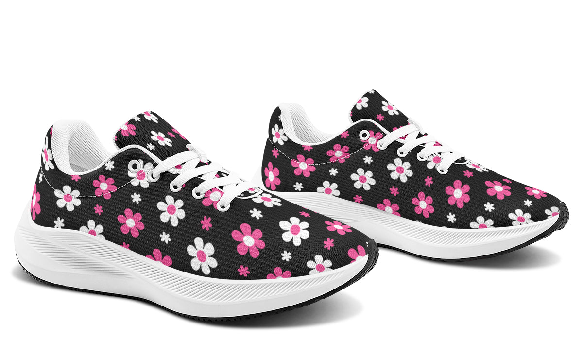 Pink and Black Flowers