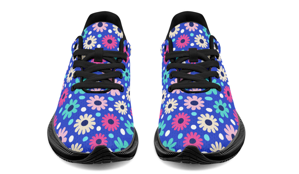 Royal Blue Retro Daisies