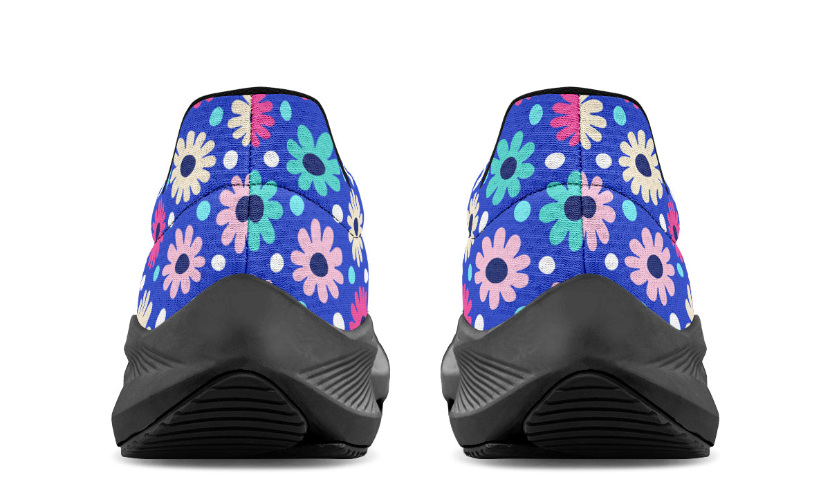 Royal Blue Retro Daisies