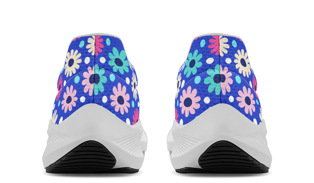 Royal Blue Retro Daisies