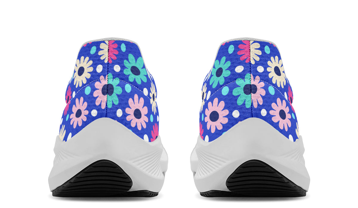 Royal Blue Retro Daisies