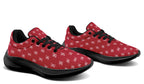 White Bows on Red