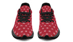 White Bows on Red