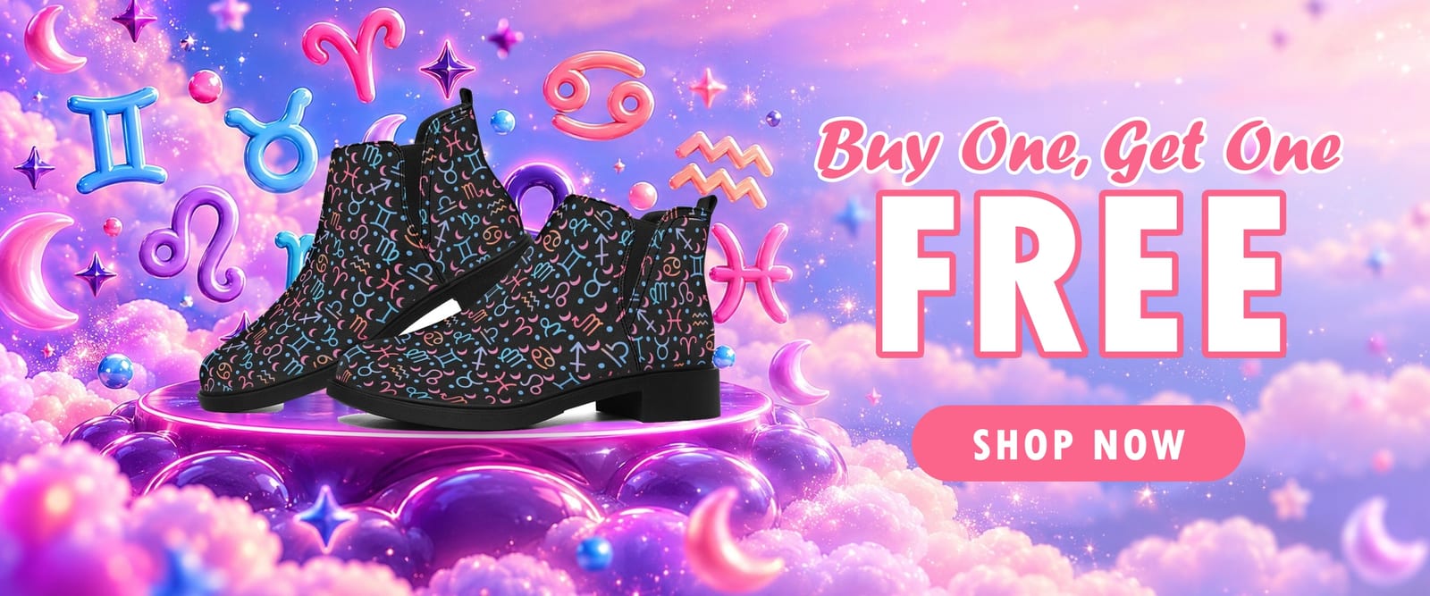 Buy one, get one free. Shop now.