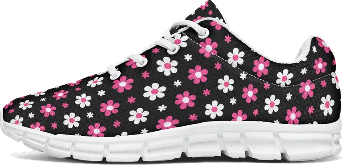 Pink and Black Flowers